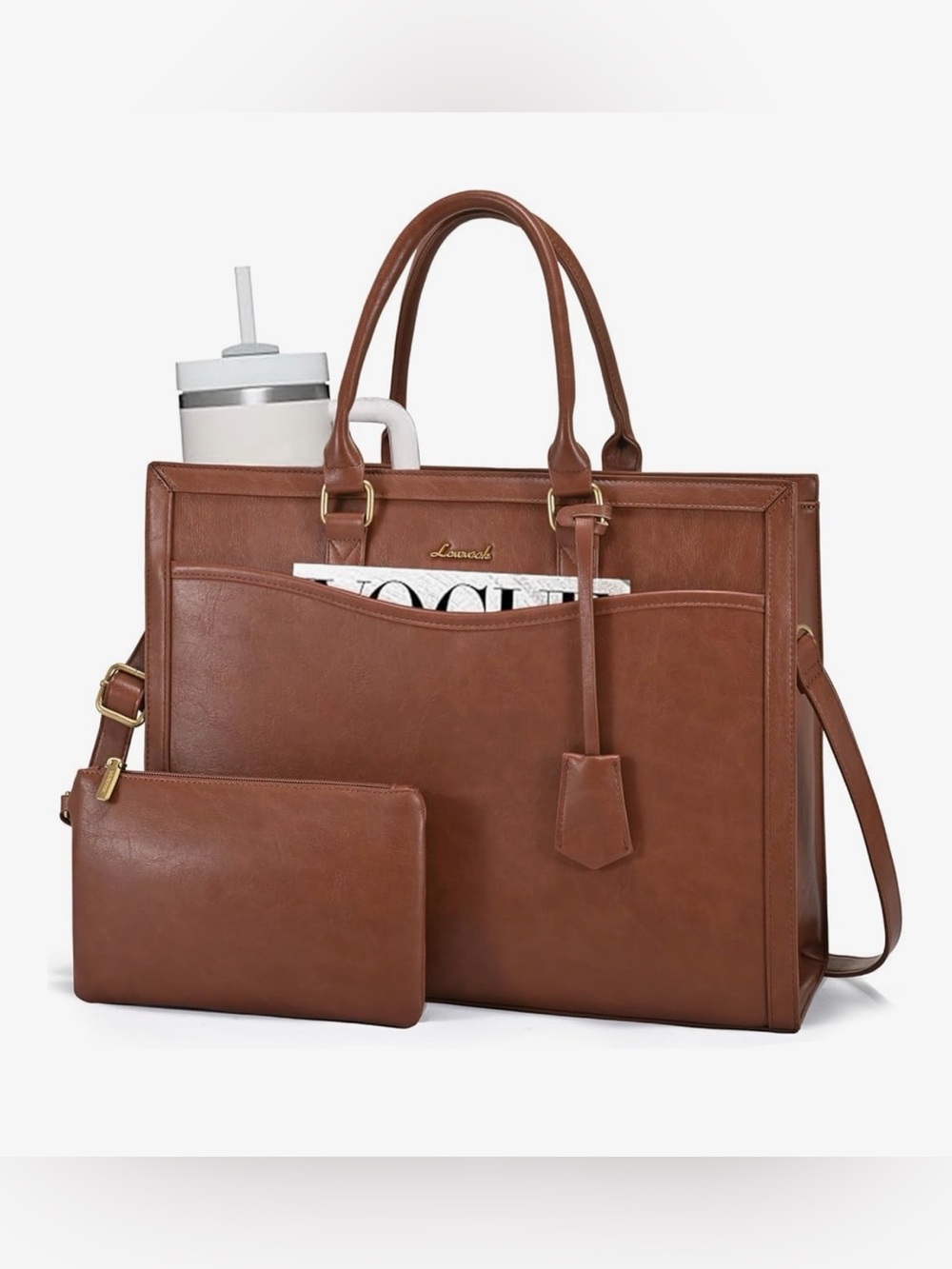 Leather Laptop Tote Bag (NEW)